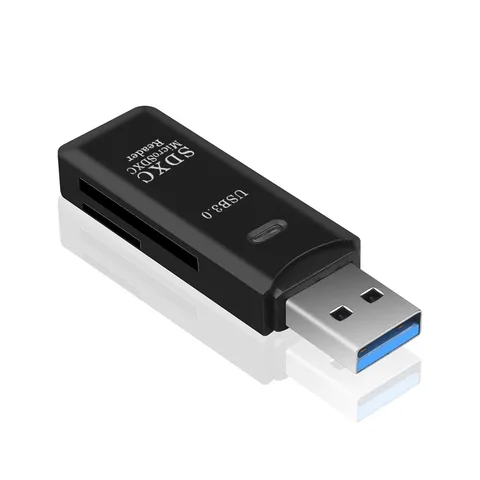 Кардридер kebidumei USB 3.0 2 в 1 черный/белый