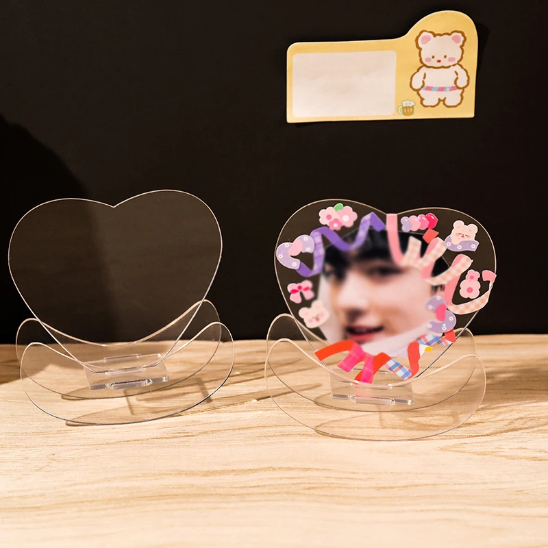 

Photo Holder Ornament Message Board Gift Star Desk Stand Board Transparent Cartoon DIY Acrylic Home Desktop Decor Picture Holder