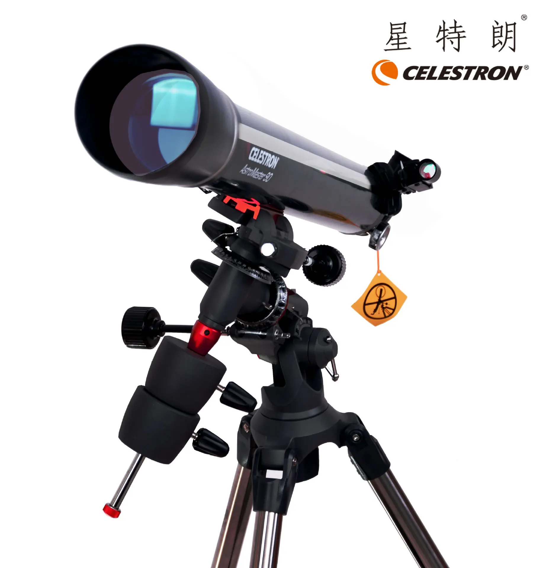 

Celestron astromaster 90eq profissional refrator acromático telescópio astronômico CG-3 montagem equatorial com tripé de altura