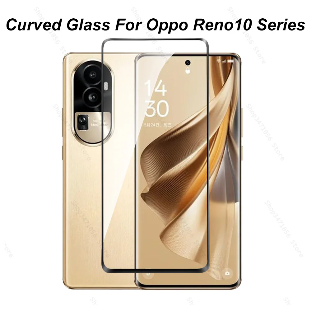 

Curved Glass For Oppo Reno10 Pro+ 5G Screen Protector Appo Reno 10 Pro Plus Reno10Pro 10Pro 2023 6.7'' Protective Tempered Glass