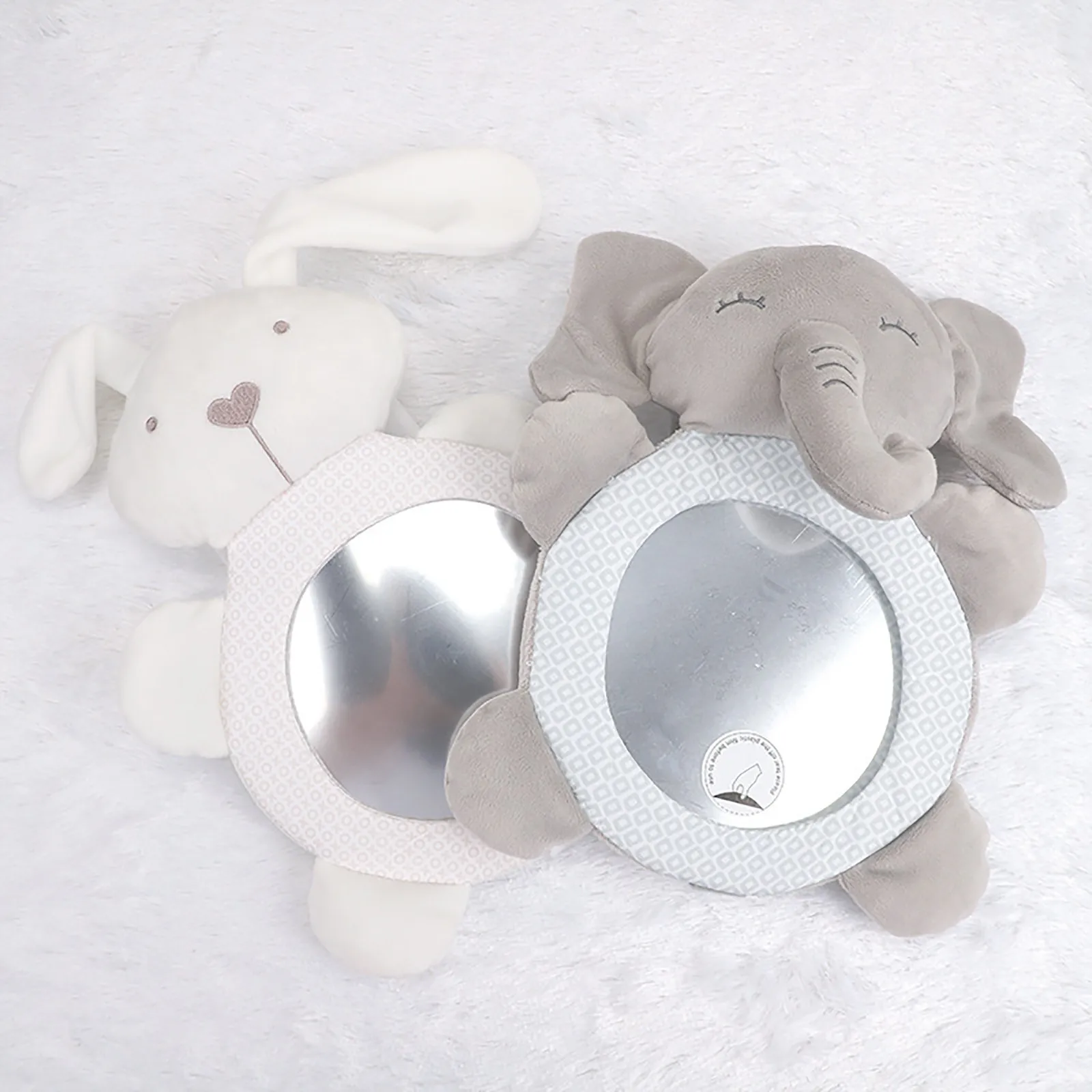 

Kids Toys Baby Mirror Car Rearview Mirror Cartoon Animal Doll Haha Mirror Lathe Hanging Toy Children's Present juguetes 2022 New