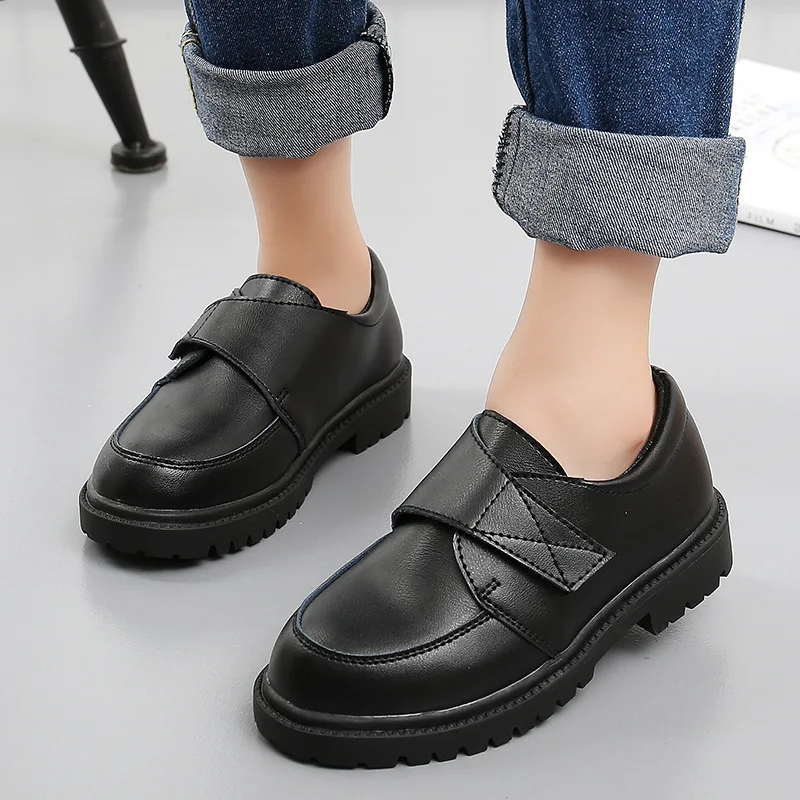 Children's Leather Shoes Boys Girls School Black Performance Shoes Fashion Comfortable Wedding Party Leather Casual Kids Shoes enlarge