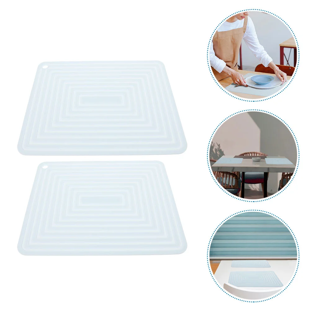 

Pot Hot Silicone Mat Pad Holder Non Trivets Dishes Mats Trivet Countertop Holders Pan Kitchen Tabletop Skid Anti Placements