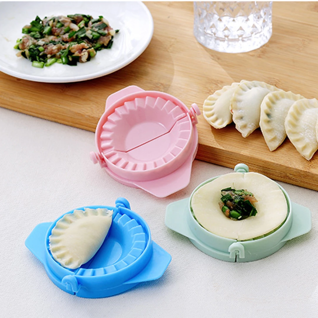 

New DIY Dumplings Maker Tool Wheat Straw Jiaozi Pierogi Mold Dumpling Mold Clips Baking Molds Pastry Kitchen Accessories