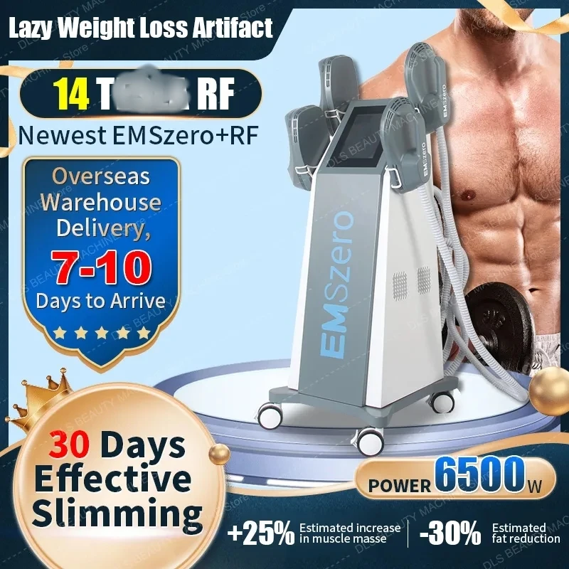 

14-дюймовая Tesla DLS-EMSlim Nova NEO, устройство для снижения веса, стимулятор мышц тела, лепка для удаления жира, ягодиц, для салона EMSZERO