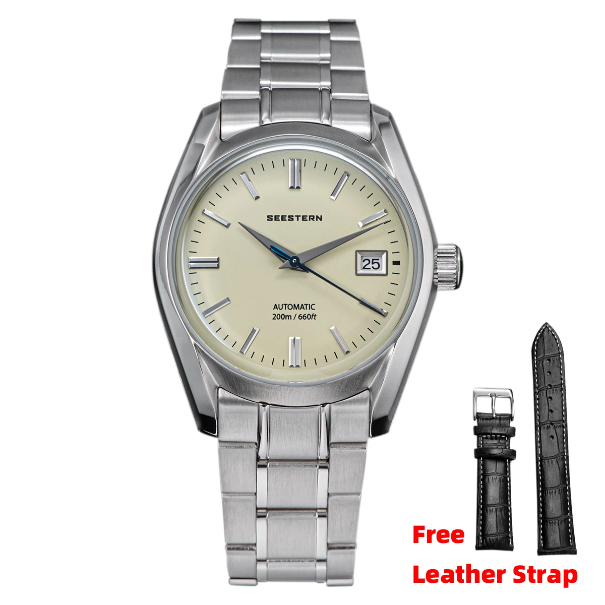 

Часы наручные SEESTERN Мужские автоматические, японские водонепроницаемые механические в стиле ретро, с сапфировым куполом, NH35, 20 атм