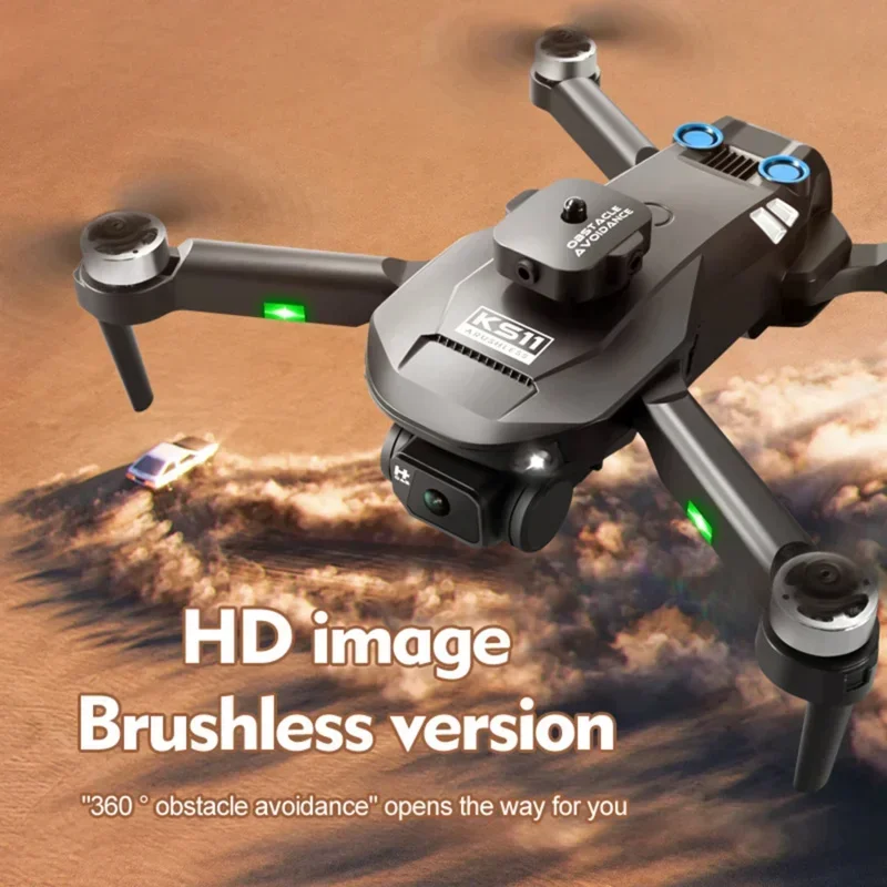 

New Obstacle Avoidance Optical Flow Mini Drone 4K Professional 8K Dual Camera Positioning Brushless Dron Quadcopter Airplane To