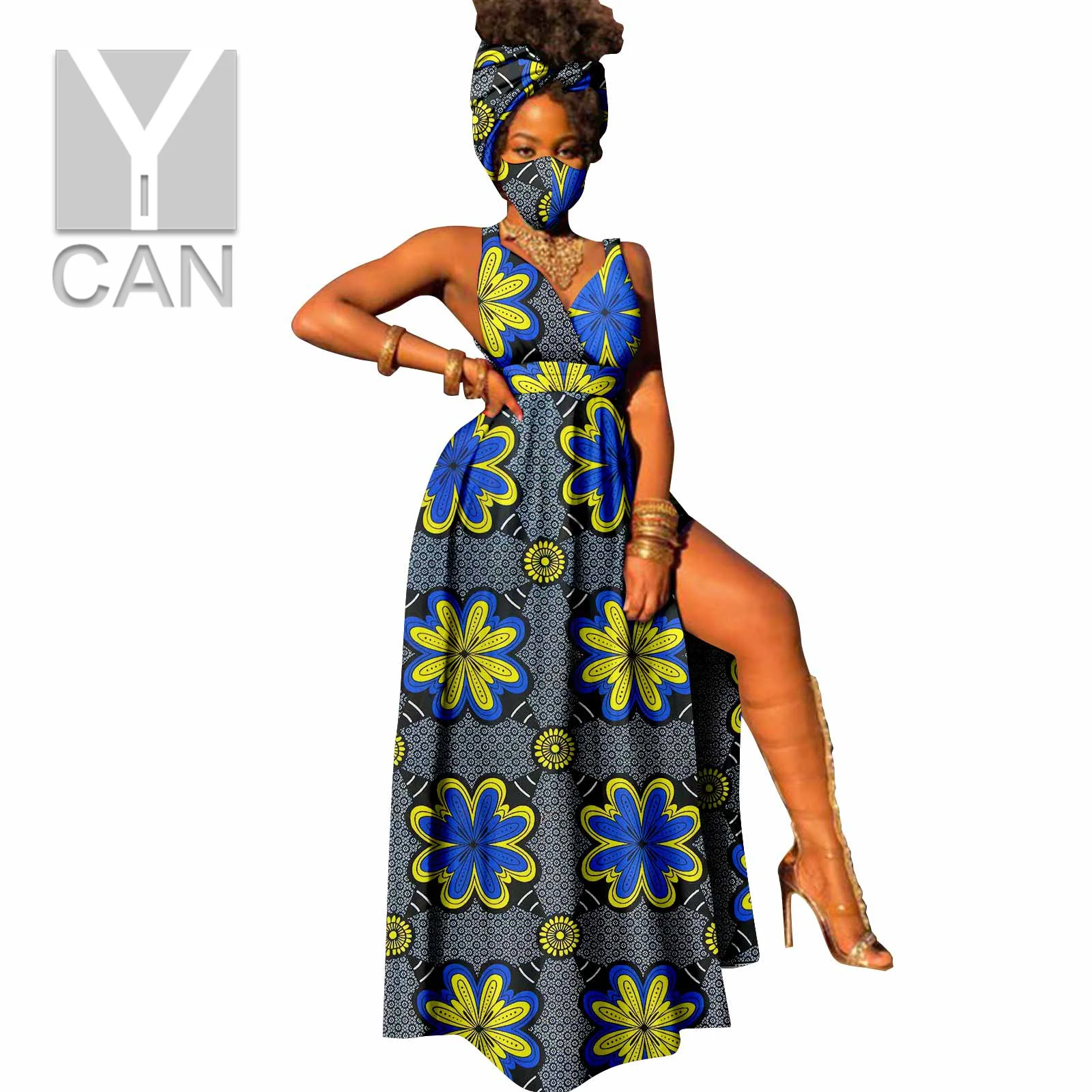 Африканские платья для женщин сексуальная праздничная одежда длинная