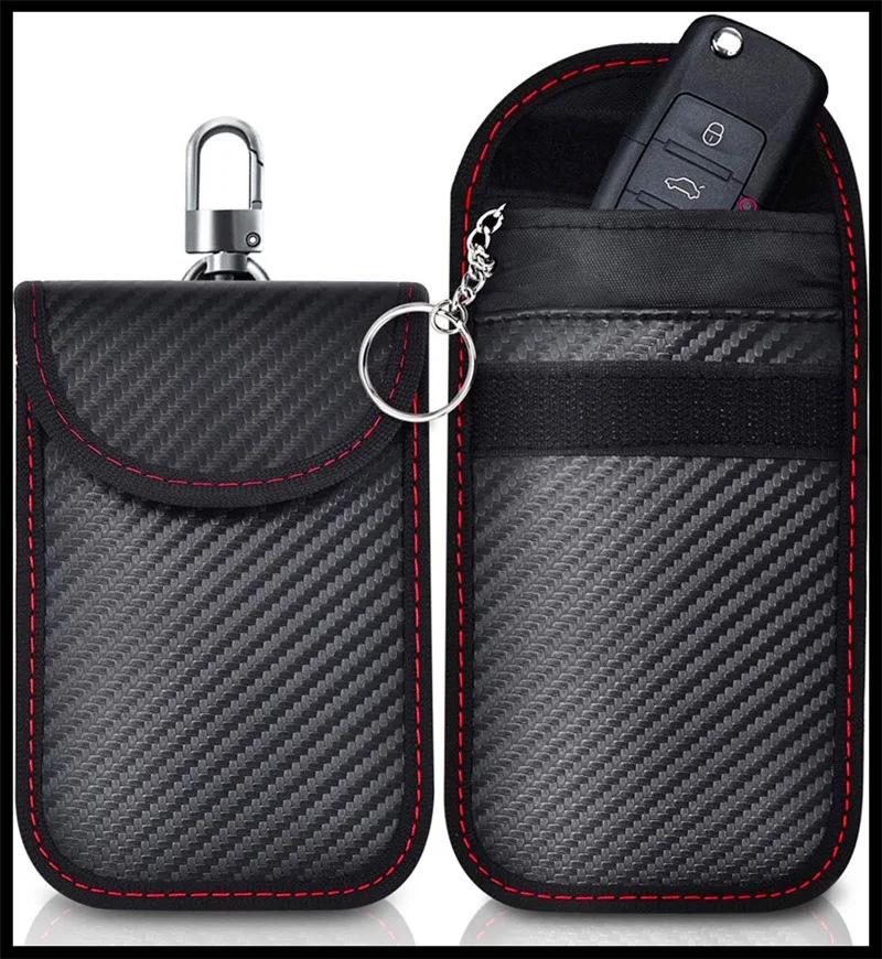 

Bag for Key Fob Premium Key Fob Protector Car RFID Signal Blocking Car Security Protection Pouch Anti-Theft Pouch Case Blocker