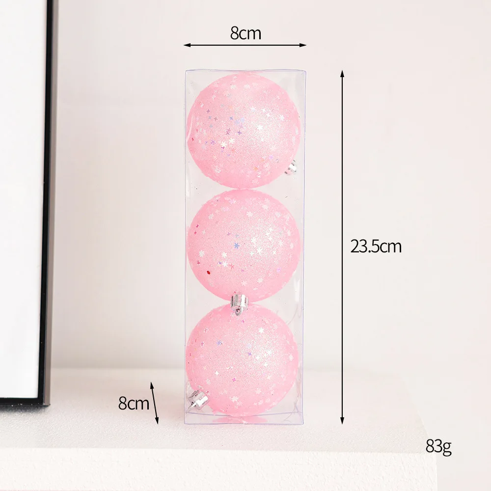 

Рождественские шары 3/6 шт., розовый, красный