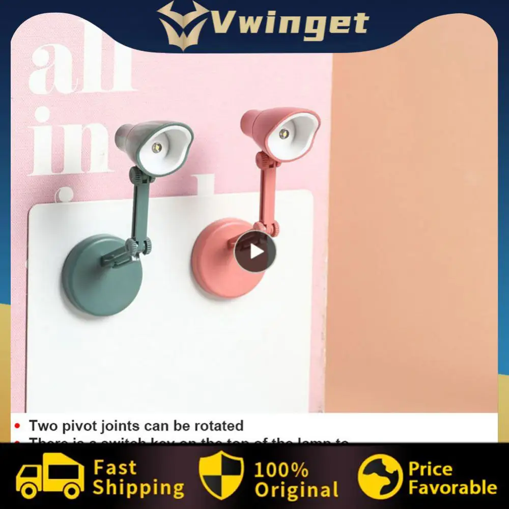 

1~10PCS Mini Led Book Light Foldable Small Desk Lamp with Clip on Book Night Light Eye Protection Bedside Study Lamp Reading