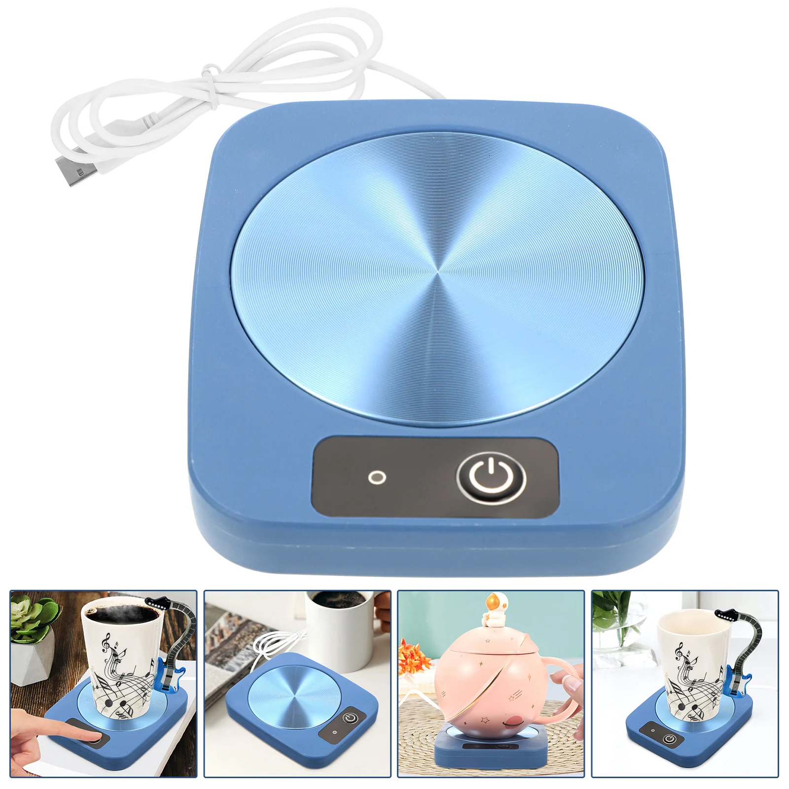

Warmer Cup Mug Coffee Coaster Heating Electric Plate Desk Warming Heaterbeverageheated Office Usbintelligent Offauto Desktop
