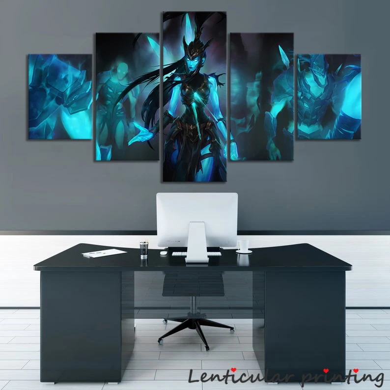 

ТВ-постер Kalista League of Legends без рамки, игровое ролевое искусство, холст, настенная живопись для игровой комнаты, настенные наклейки, домашний де...