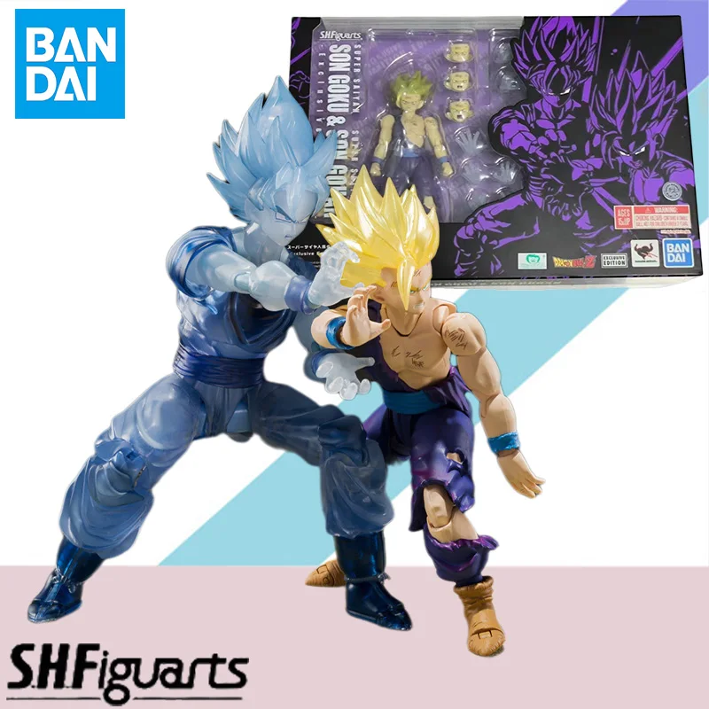 

Bandai Original Dragon Ball Z SUPER SAIYAN SON GOKU SUPER SAIYAN 2 SONG GOHAN Exclusive Edition Action Figure Finished Model Kit
