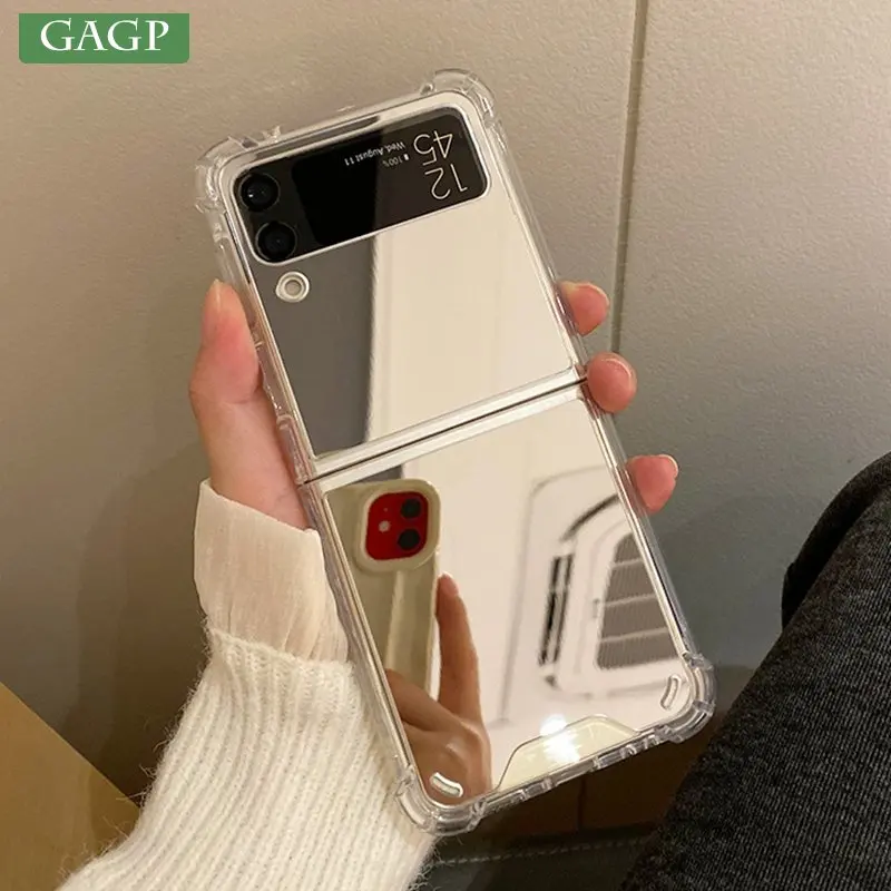 

Make Up Mirror For Samsung Z Flip 4 3 Case Ultra Thin Shockproof For Samsung Galaxy Z Flip 4 3 Flip 4 3 Flip 3 4 Airbag Cover