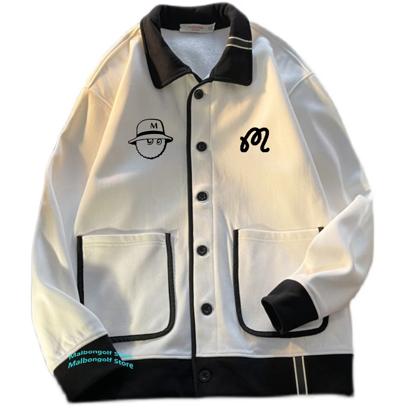 Vintage Oversized Men Cashmere Golf Clothing Harajuku Sweatshirt Top Long Sleeve 2022 Women clothing Clothes Casual Golf Jackets