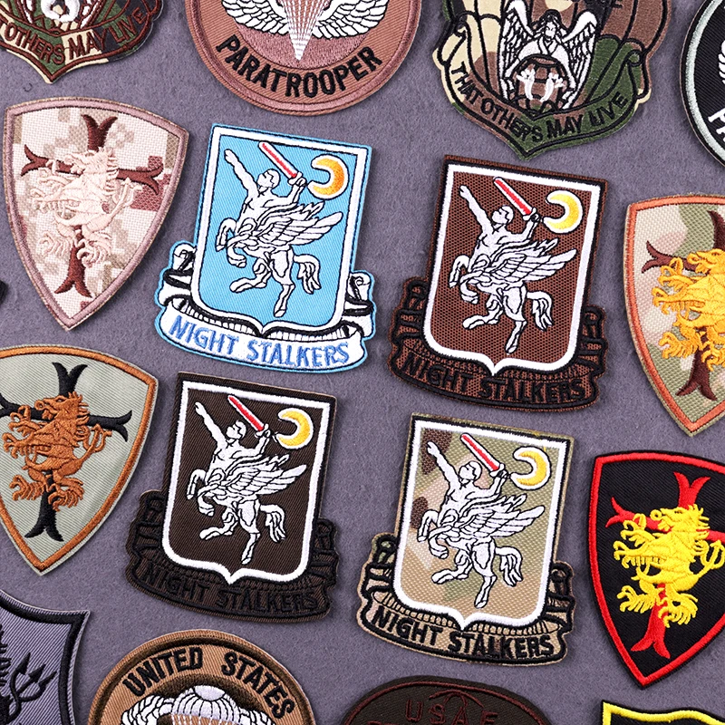 

Night Stalkers Embroidery Patches For Clothing Military Tactical Sewing/Fusible Patch Iron On Patches For Clothes Army Armband