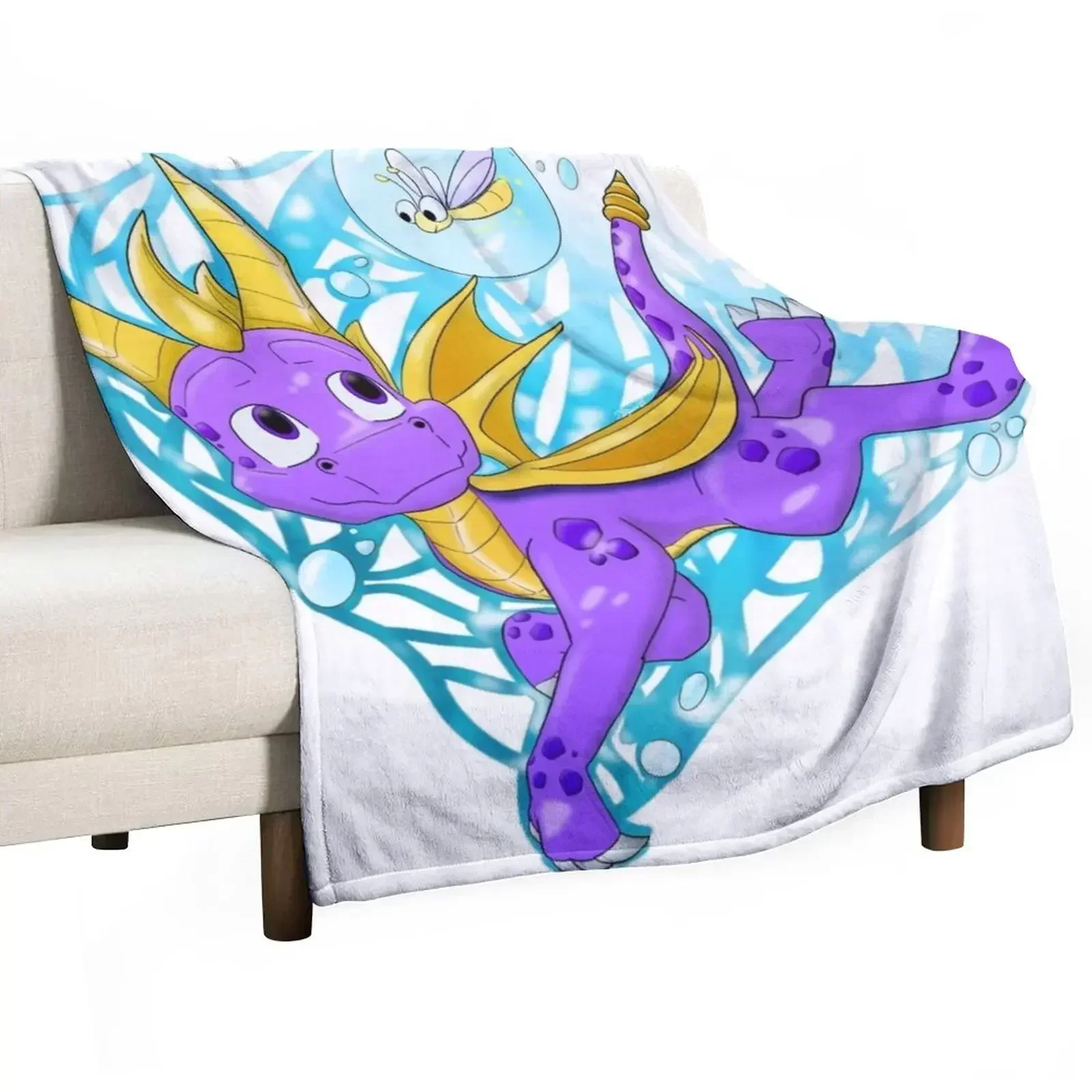 Плед для плавания Spyro плед дивана манга декоративные Пледы диванов одеяла