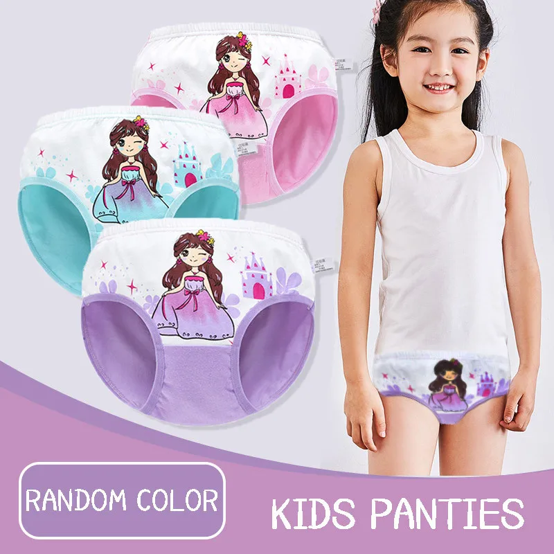 

1-11years Comfortable Girls Kids Gift Cotton Cartoon Random Color Children Underpants Shorts Pants