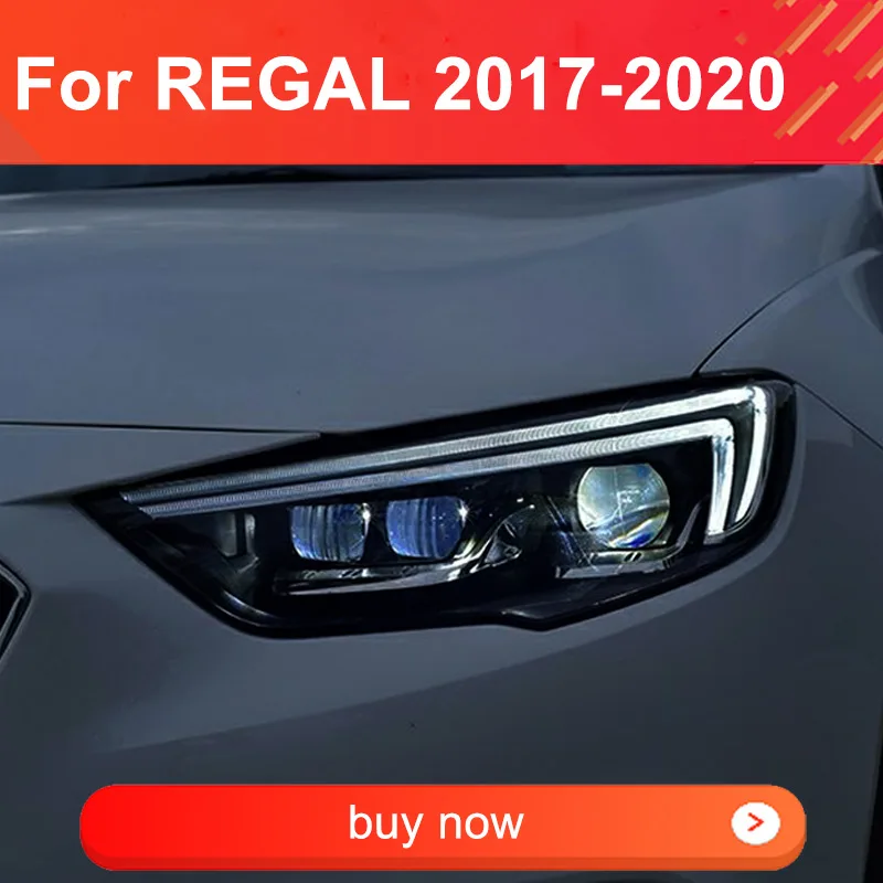 

1 Pair LED Headlight Assembly for Buick Regal 2017-2020 Headlights Plug and Play with DRL Dynamic Turn LED Lens Front Head Light