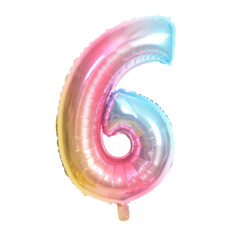 32/40 дюймов цифры алюминиевый пленочный шар детский праздник день рождения