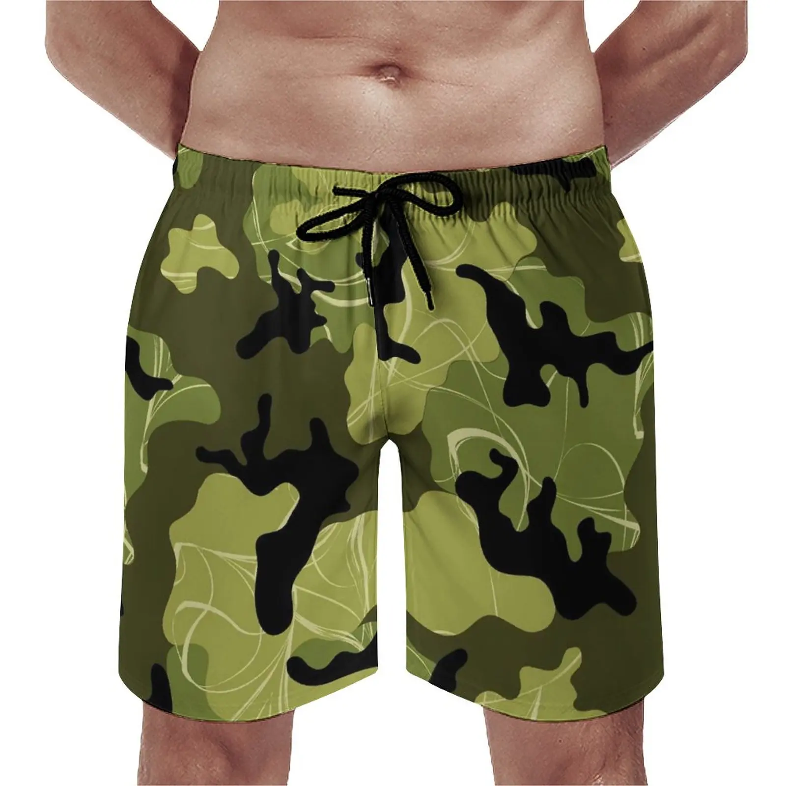 

Colorful Camo Board Shorts Cool Hunter Camouflage Men's Funny Board Short Pants High Quality Print Large Size Swimming Trunks