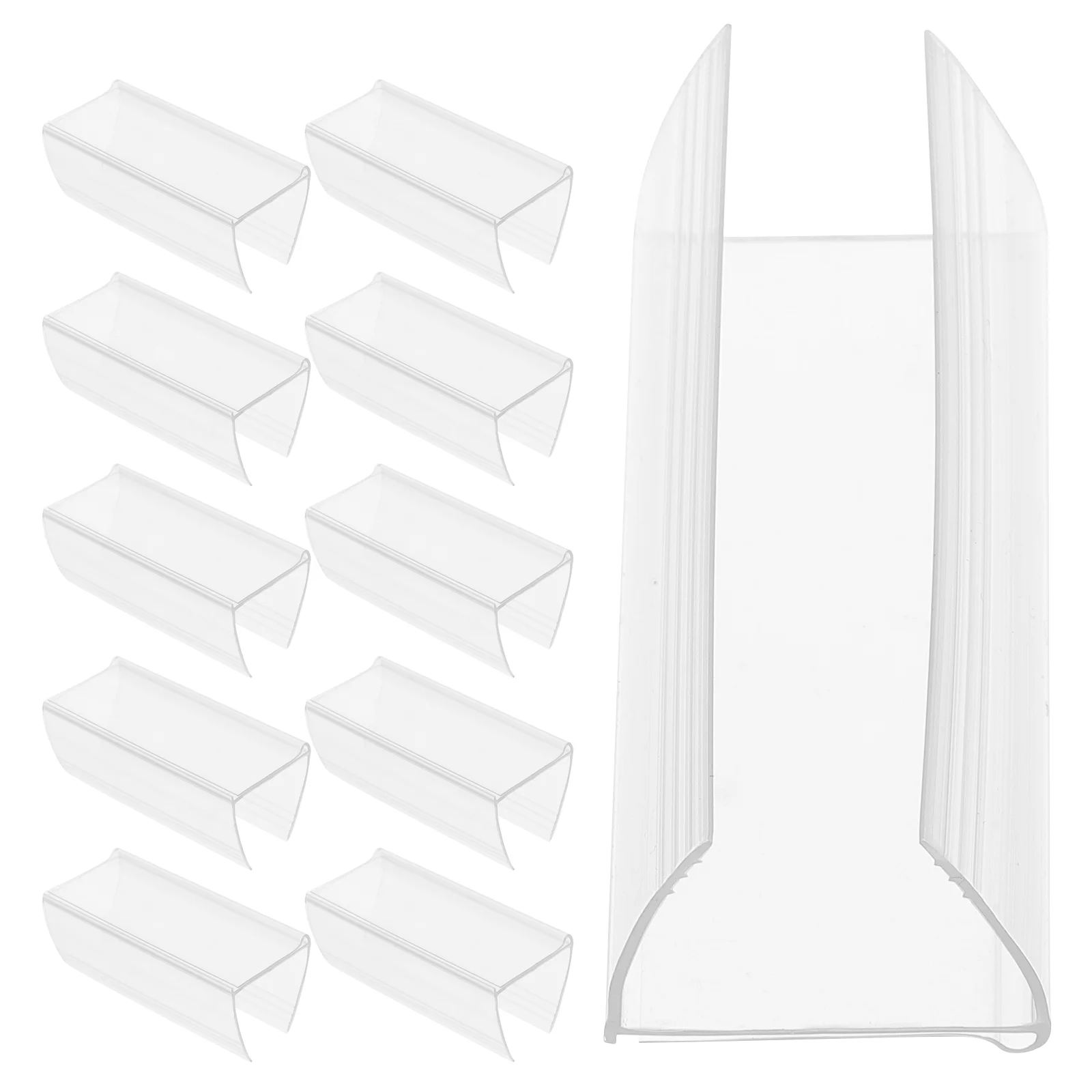 

30 Pcs Card Tag Blank Mini Accessories Price Transparent Supermarket Retail Label Clips For Supermarkets Signage Pet Tag