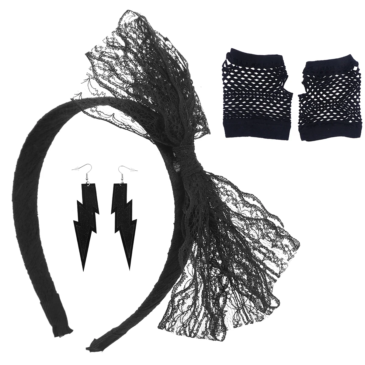 Ретро Декор белая повязка на голову 80-е фотокостюмы неоновые огни аксессуары для