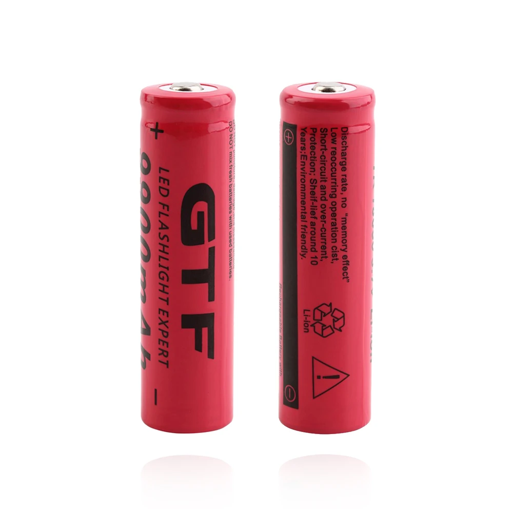 18650 Батарея 3 7 V 9900mAh перезаряжаемая батарея с зарядным устройством для