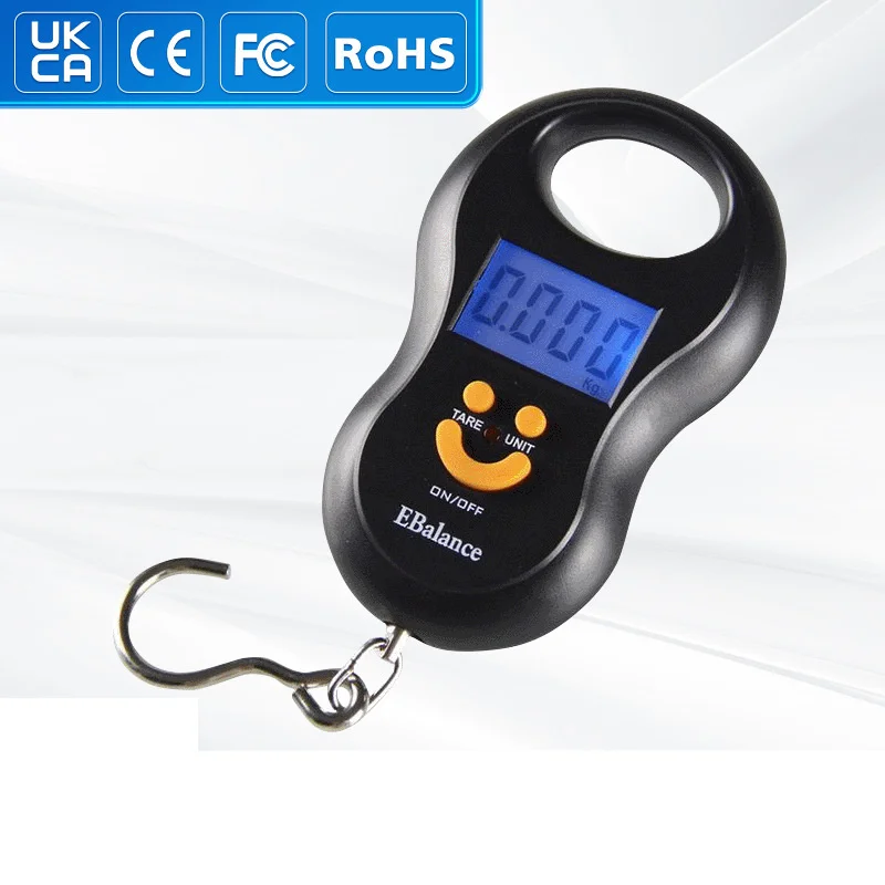 

15Pcs/lot 50kg x 10g Mini Digital Scale for Fishing Luggage Travel Weighting Steelyard Hanging Electronic Hook Scale Weight Tool
