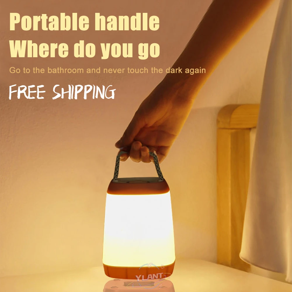 

YLANT Dimmable Portable Lanterns Eye-protected night light USB Rechargable Powered for Indoor Outdoor Camping Emergency Light