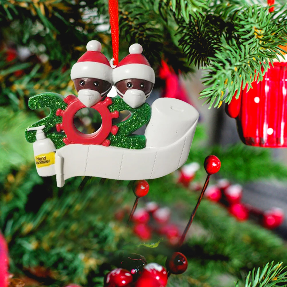 

PVC Christmas Tree Hanging Pendant Creative Cartoon Family Doll Ornaments Xmas Party DIY Gift Kit Christmas Holiday Decor