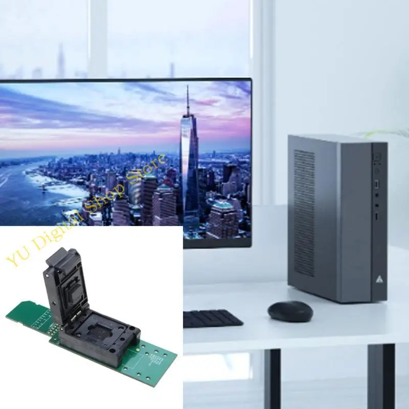 Фото 96BA EMMC169 сжигание чипа сокет EMMC169 Тестовый сокет EMMC BGA Adapter Легко в использовании №1