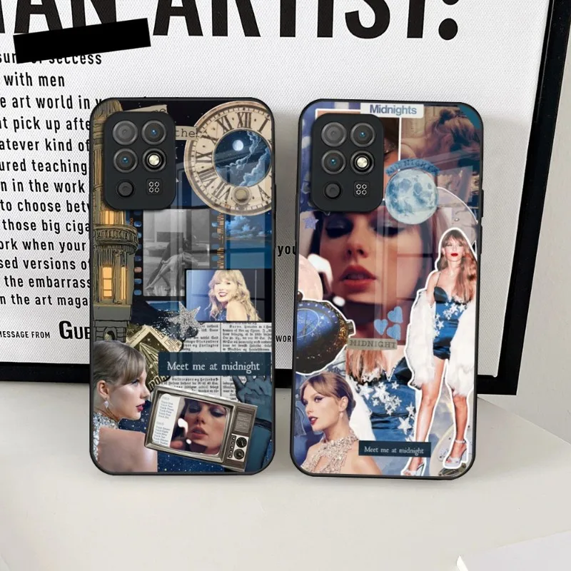 

T-Taylor-Swift M-Midnights Phone Case Glass For Huawei P30 P50 P40 P20 ProPlus Lite Mate 40Pro 30 20 Nove 9 8 7 Pro Cover