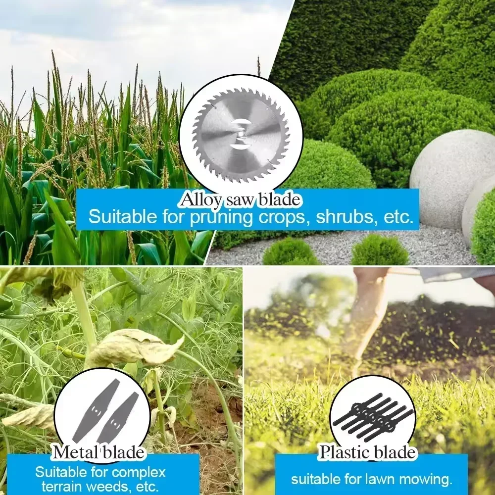 Беспроводная электрическая газонокосилка складной регулируемый триммер