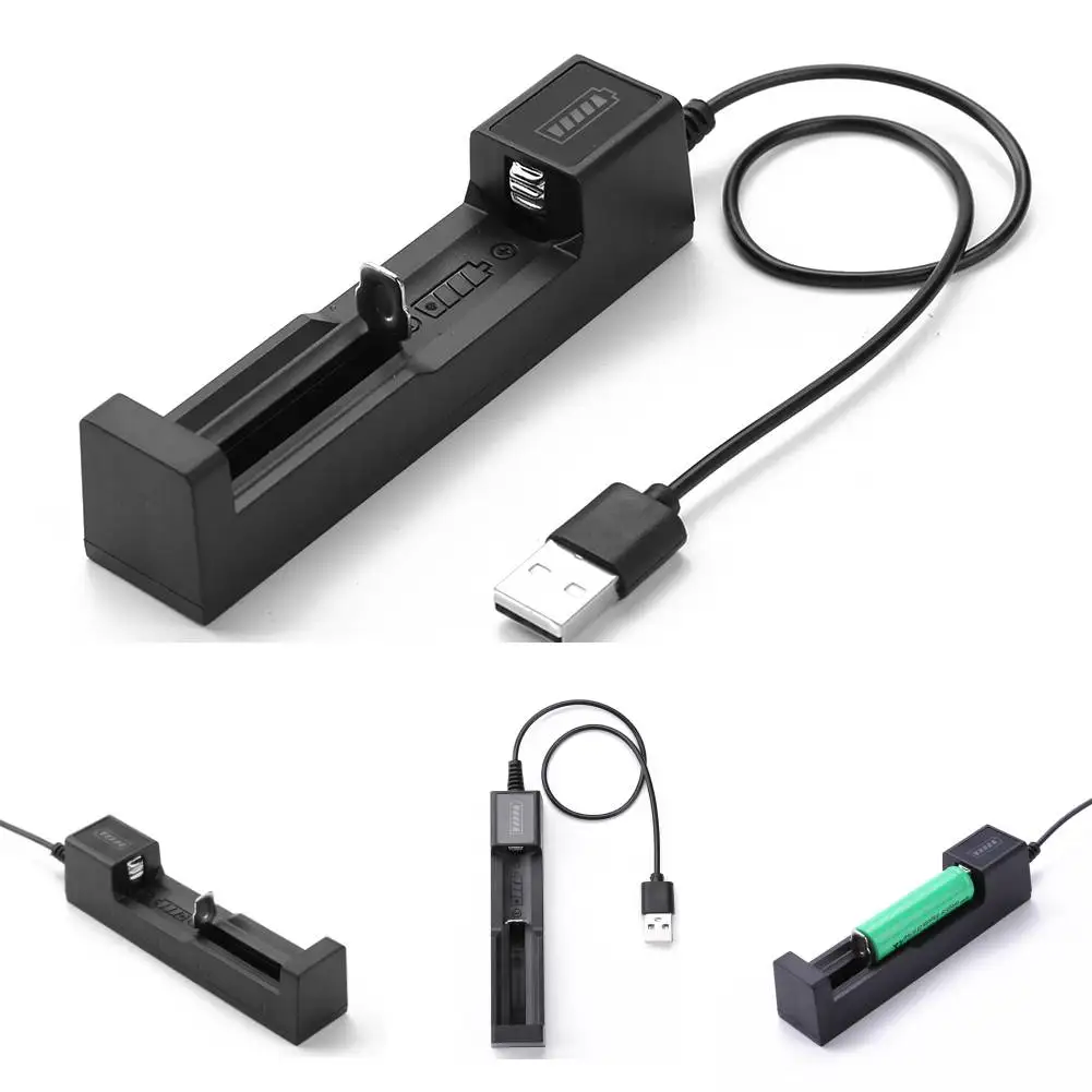 Универсальное зарядное устройство с 1 слотом для аккумуляторов 18650 умное со