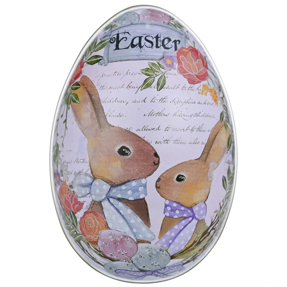 

Жестяная коробка для конфет в форме пасхального яйца