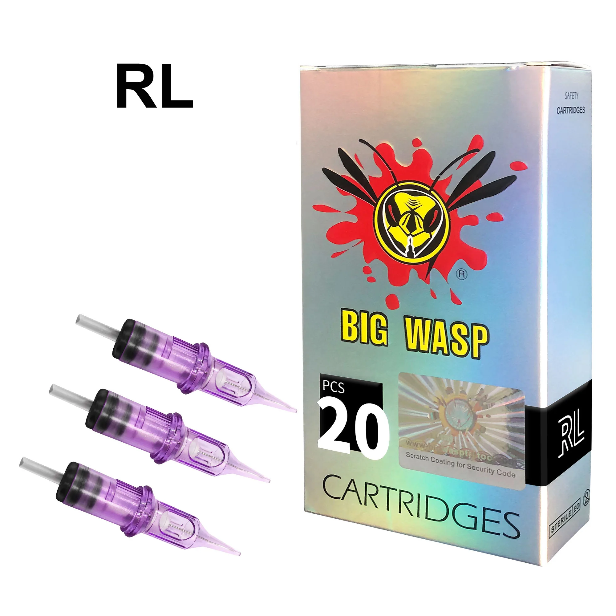 

Картридж для тату-игл BIGWASP, 20 шт./коробка