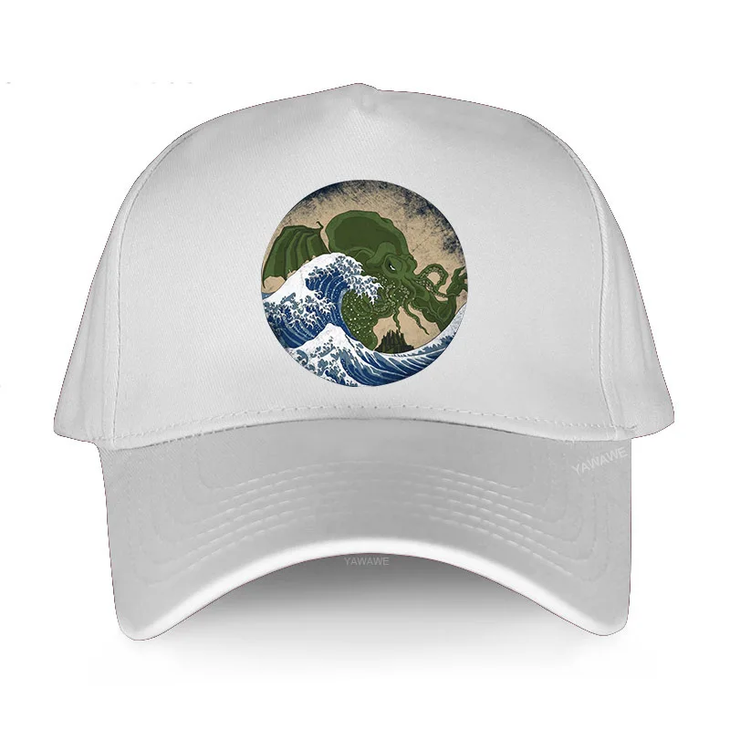 

Cotton Hat for women Latest Design solid Baseball caps Simple Style Hokusai Cthulhu Teens summer hats Men hip hop harajuku cap