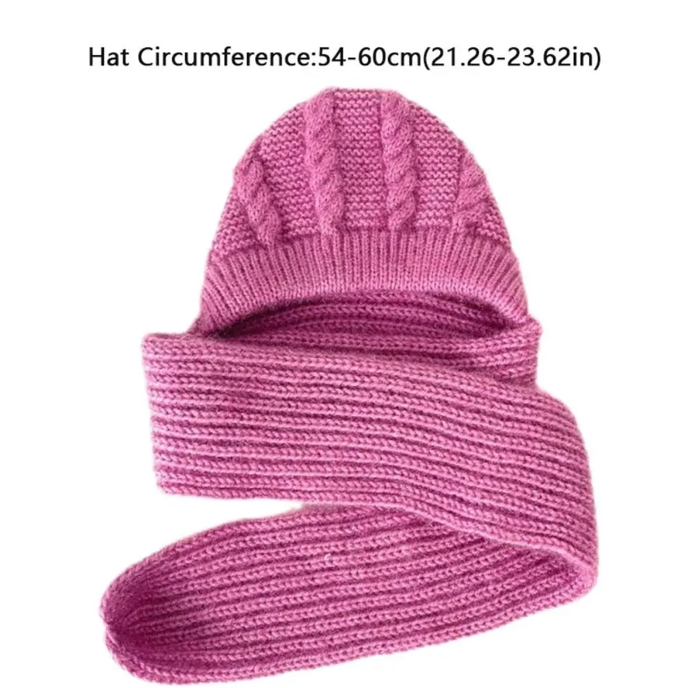 Теплая зимняя интегрированная шапка-бини