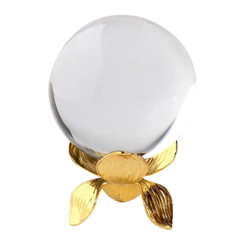 

Sphere Stand Easel In Metal Lotus Shape Decorative Display Stand For Crystal Balls Corals Rocks Minerals Agate Slices Glass Art