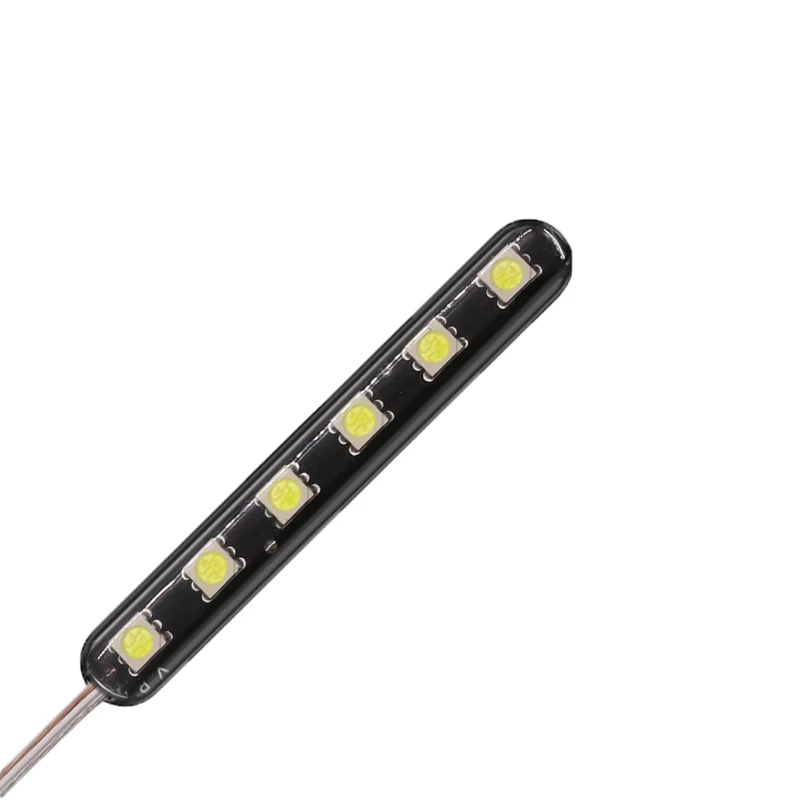 

12 В 6 светодиодных стробоскопов для автомобиля, мотоцикла, светодиодов для автомобиля, грузовика, внедорожника, мотоцикла, задний фонарь, боковой стробоскоп, предупредительный мигающий свет