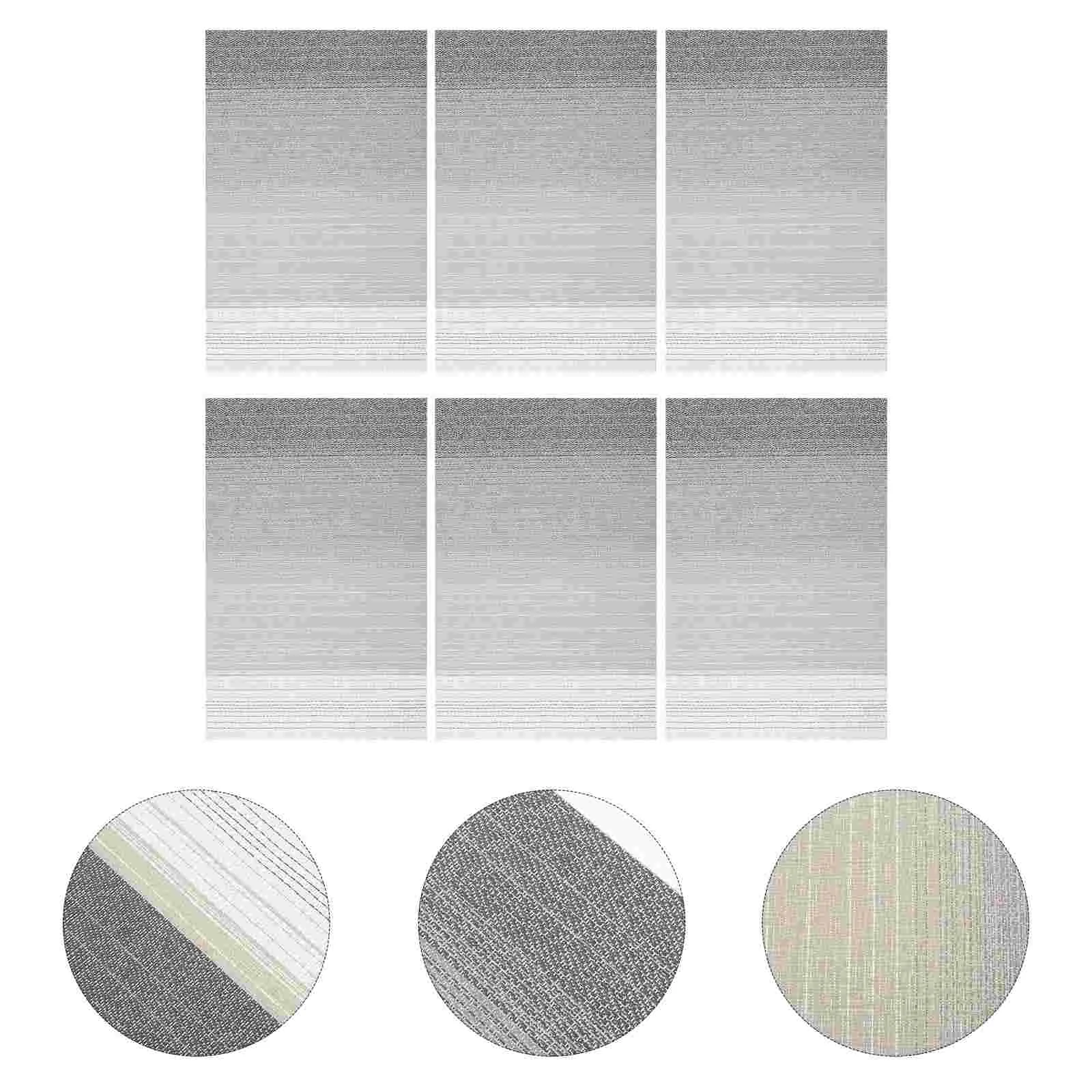 

Table Placemats Mat Mats Dining Placemat Kitchenheat Resistant Place Washable Pad Rectangular Coasters Pvc Dish Insulation