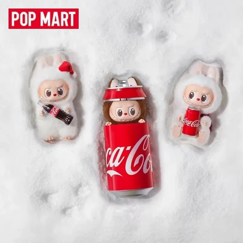 Фото POP MART LABUBU THE MONSTERS COCA-COLA Series Vinyl Face Random Box Blind Box Toys Mystery Box Guess Bag Doll Cute Anime Figure №1