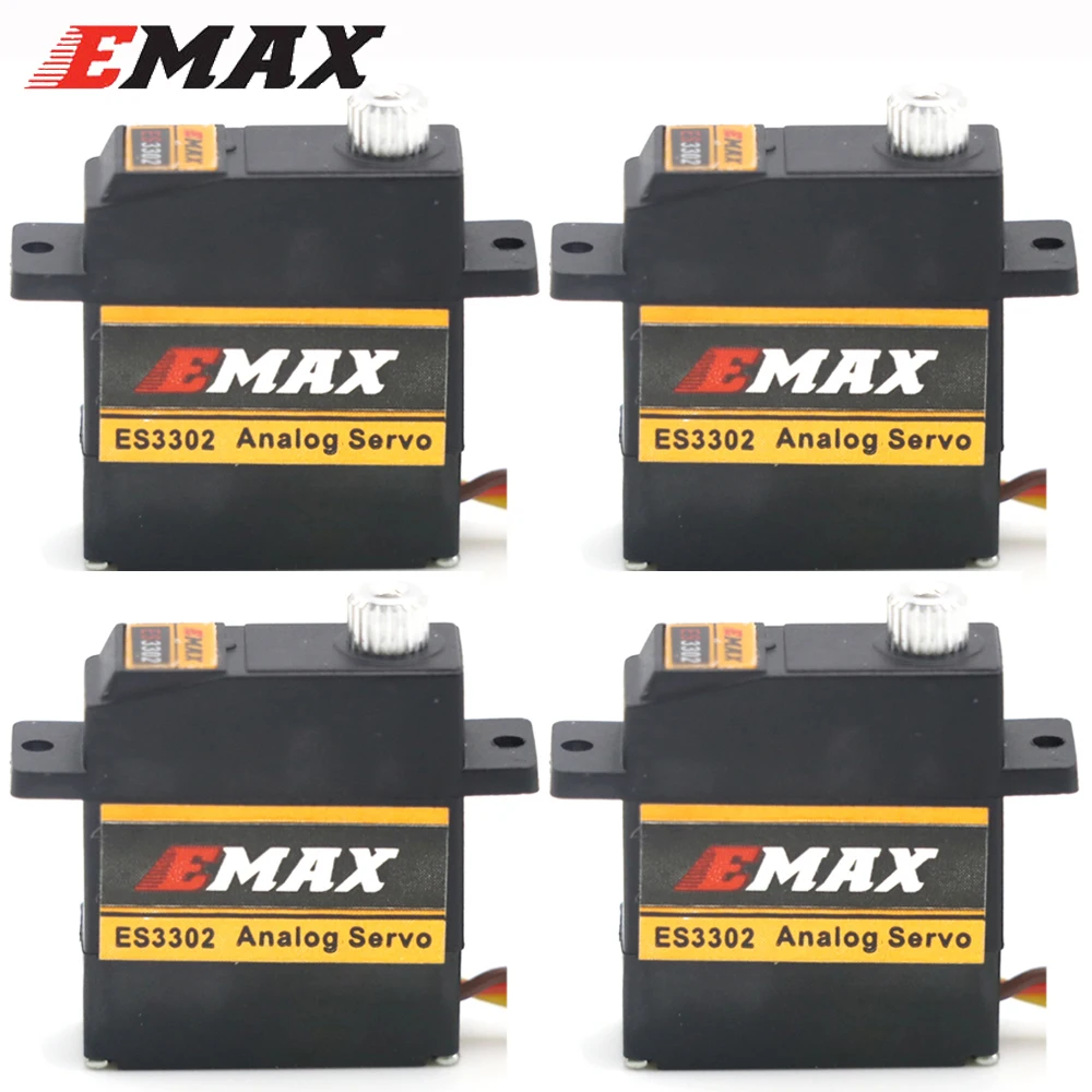 Emax ES3302 4,8 V/6,0 V 2,4/KGF. cm металлическая Шестерня аналоговый мини-сервопривод для радиоуправляемого самолета вертолета планера игрушки