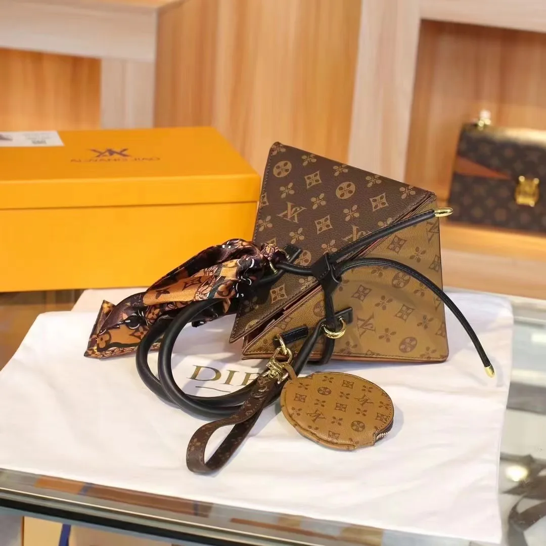 Сумка через плечо AIWANGJIAO новая сумка в виде пирамиды стильная и универсальная