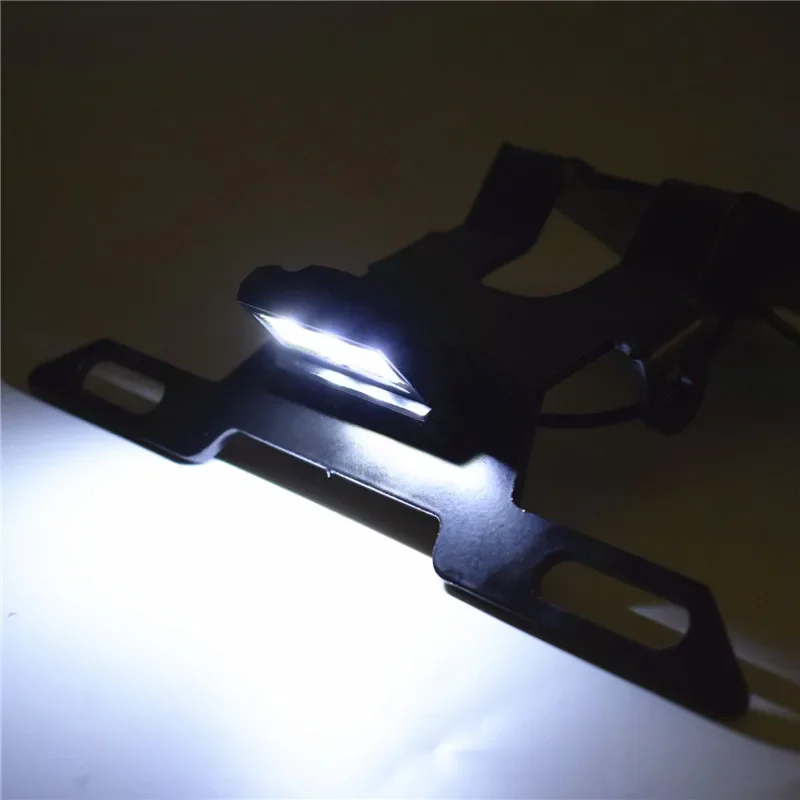 Задний держатель номерного знака мотоцикла рамка со светодиодной подсветкой