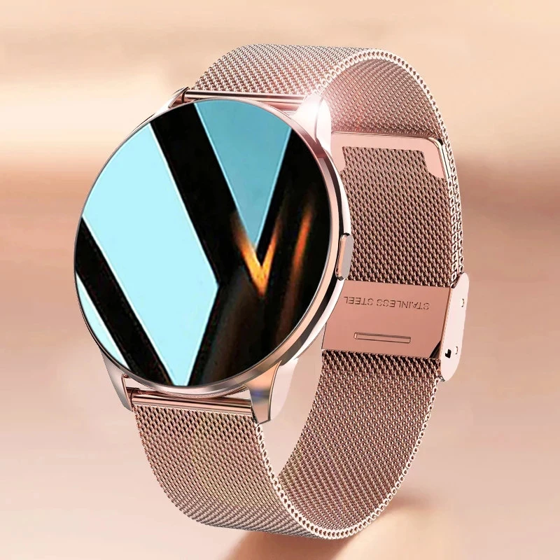 

2021 New Fashion Ladies Smart Watch Full Screen Touch IP68 Waterproof Heart Rate Monitoring Women's Watches For Android IOS+Box