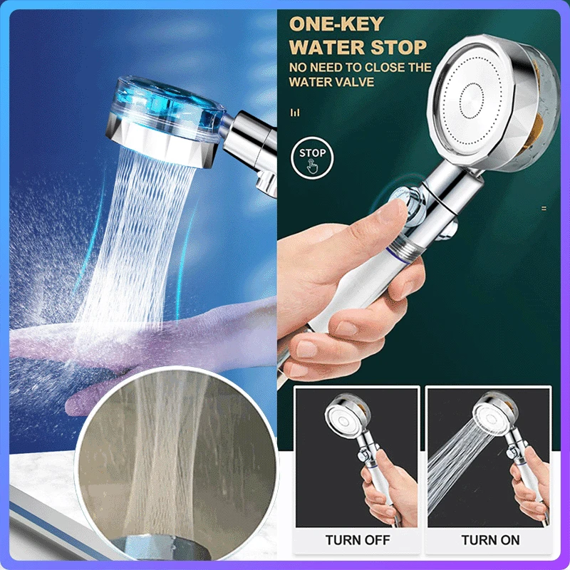 

Water Saving Eco Turbo Shower Head Shower Head Water Saving High Pressure Shower Faucet Water Massage Bathroom Accessories