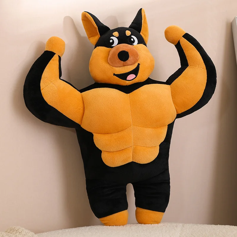 

Смешная 3D мышечная собака плюшевая игрушка мягкие животные кавайная собака плюшевые для детей малышей мальчиков подарок на день рождения Рождество